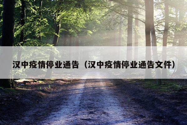 汉中疫情停业通告（汉中疫情停业通告文件）