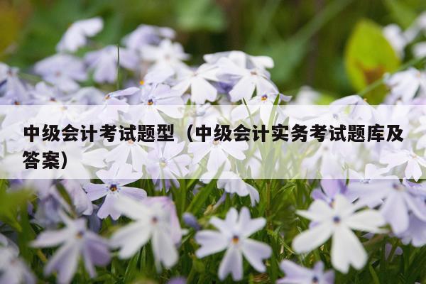 中级会计考试题型（中级会计实务考试题库及答案）